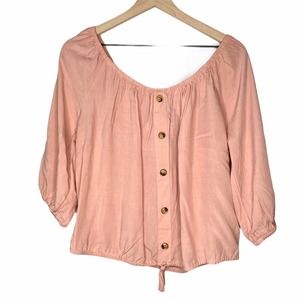 Streetwear society off shoulder tie front blouse